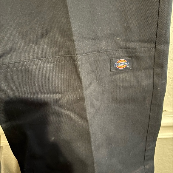 Dickies Men’s Loose Fit Blue Pants, Undone Hems Size 38x32 - Picture 2 of 7